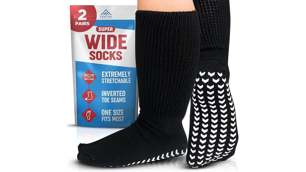extra wide swollen feet socks