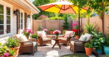 family friendly summer patio