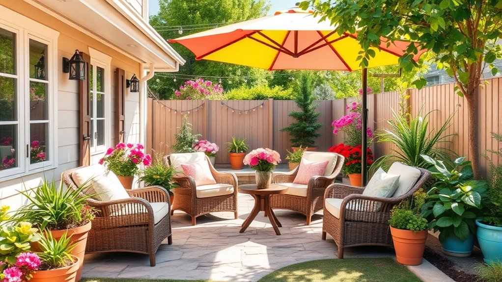 family friendly summer patio