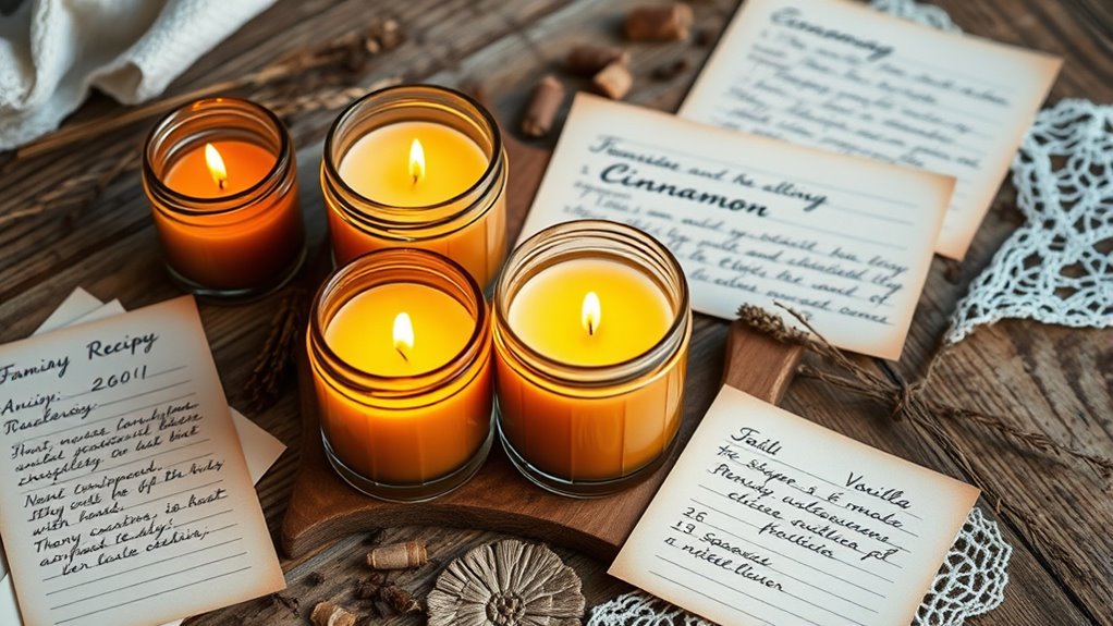 family inspired sustainable candle scents