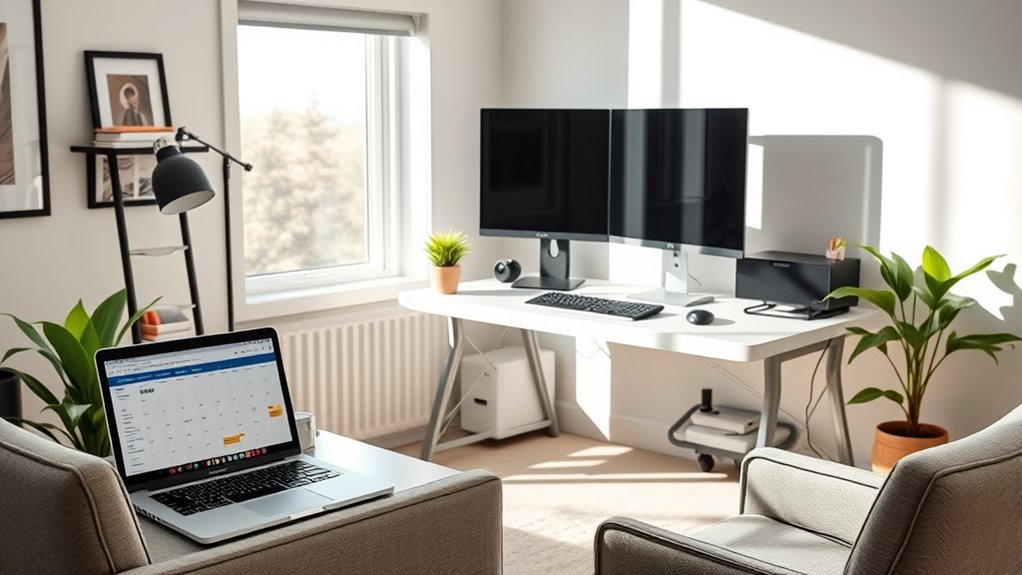 flexible ergonomic workspace setup