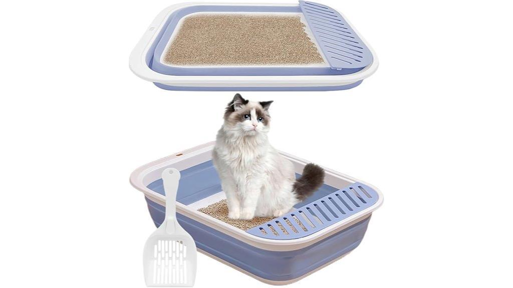 foldable senior cat litter box