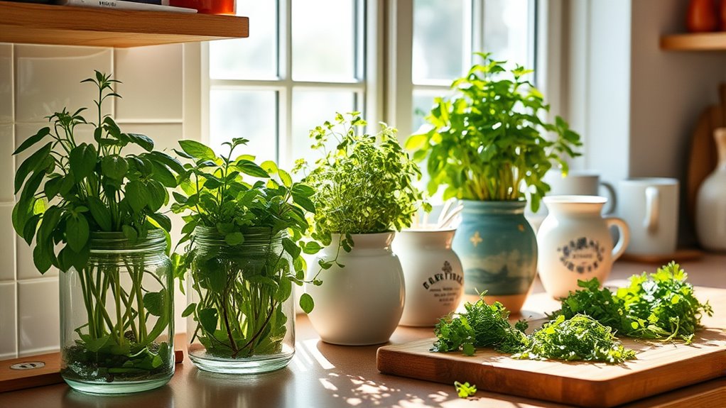 fresh herbs enhance flavorful cooking