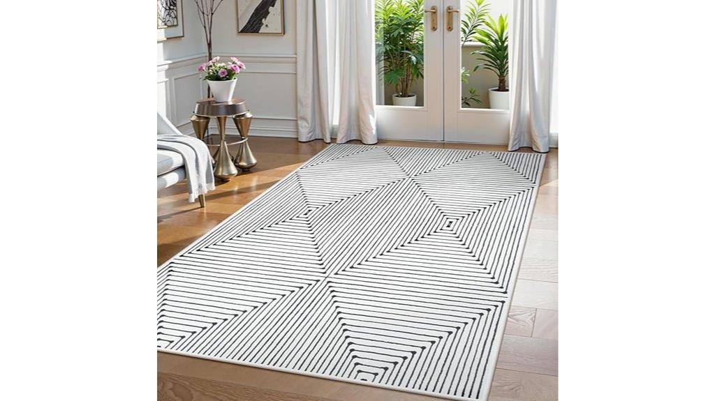 geometric 5x7 living rug