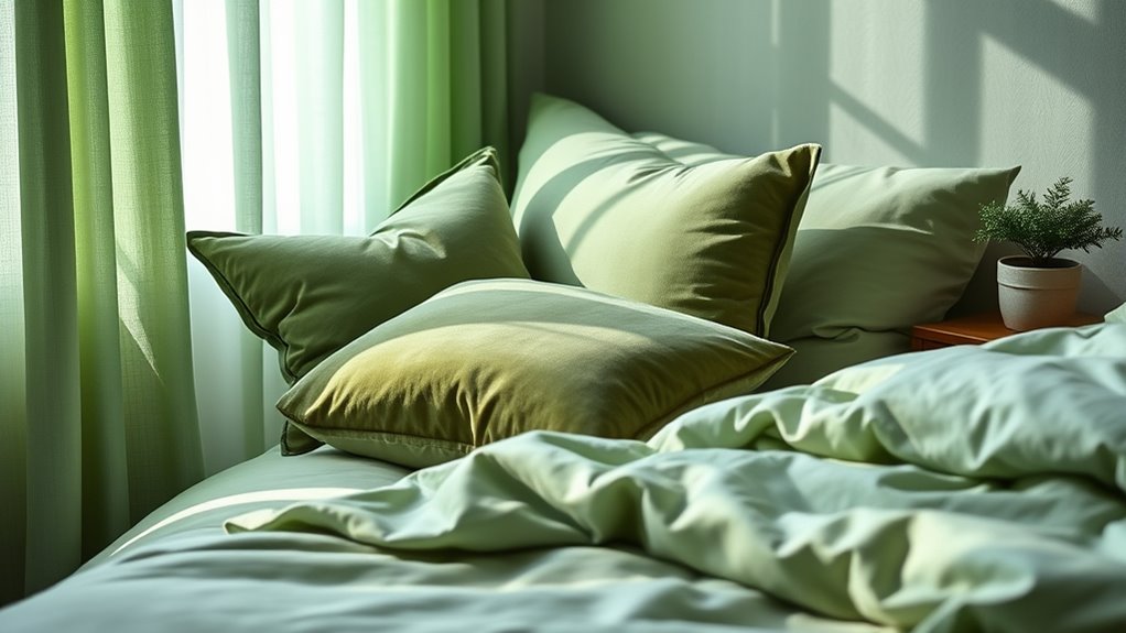 green promotes calming serenity