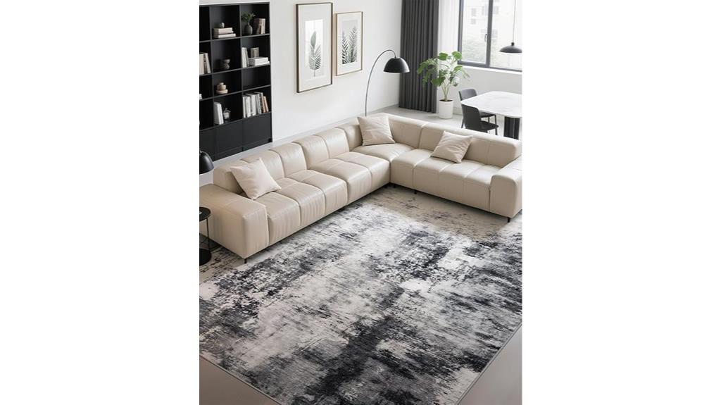 grey washable non slip rug