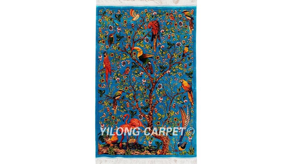 handmade silk rug