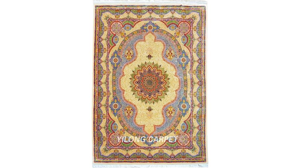 handmade silk rug 8 2x11 48ft