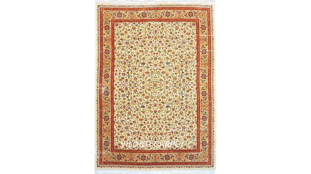 handmade silk rug 8 2x11 48ft