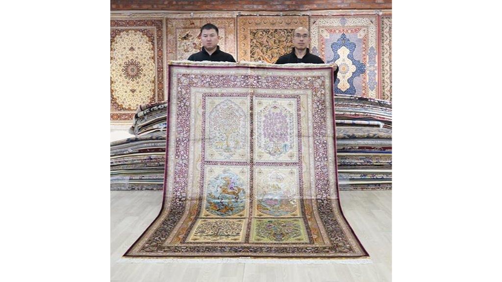 handmade silk rug