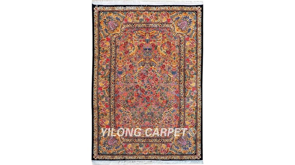 handmade silk rug