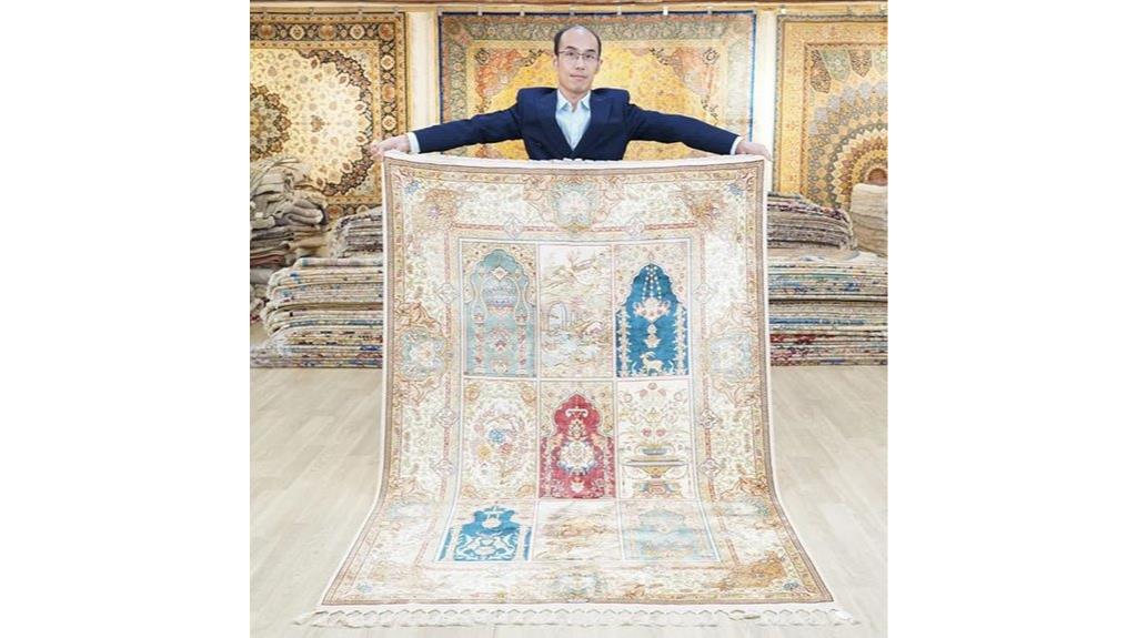 handmade silk rug