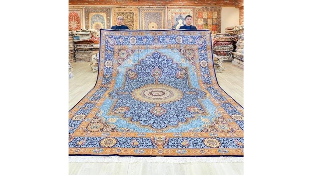 handwoven 9x12ft silk rugs