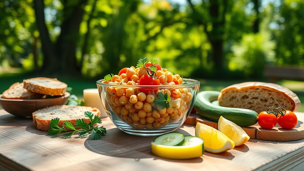 healthy colorful filling salad