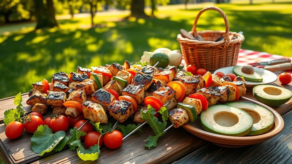 healthy grilled skewer marinades
