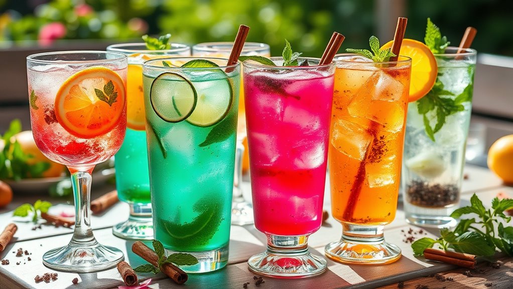 herbal spice summer mocktails