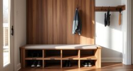 hidden storage mudroom bench