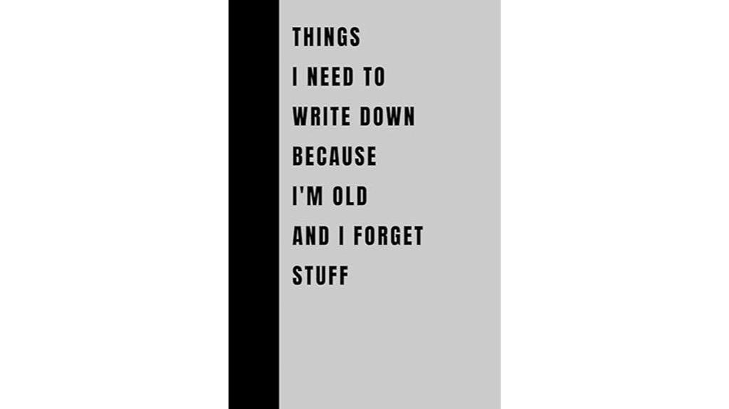 humorous elderly gift journal