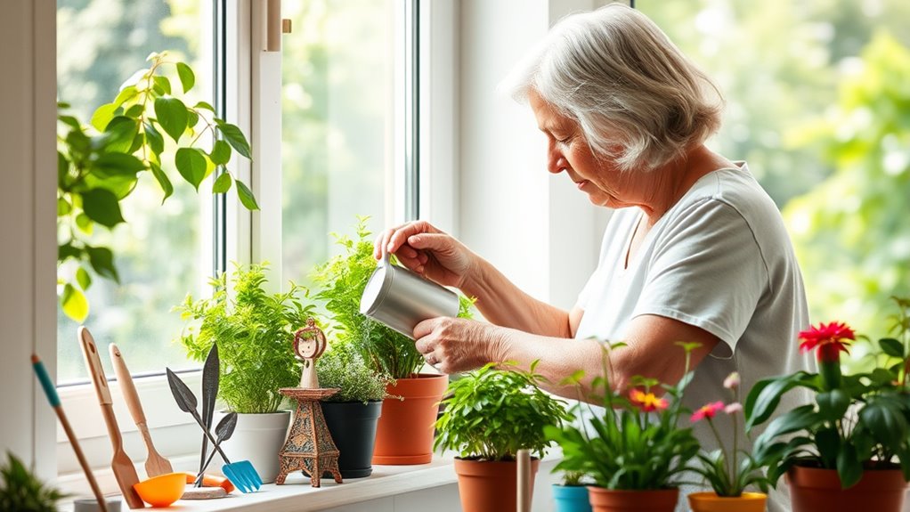 indoor herb and succulent gardening