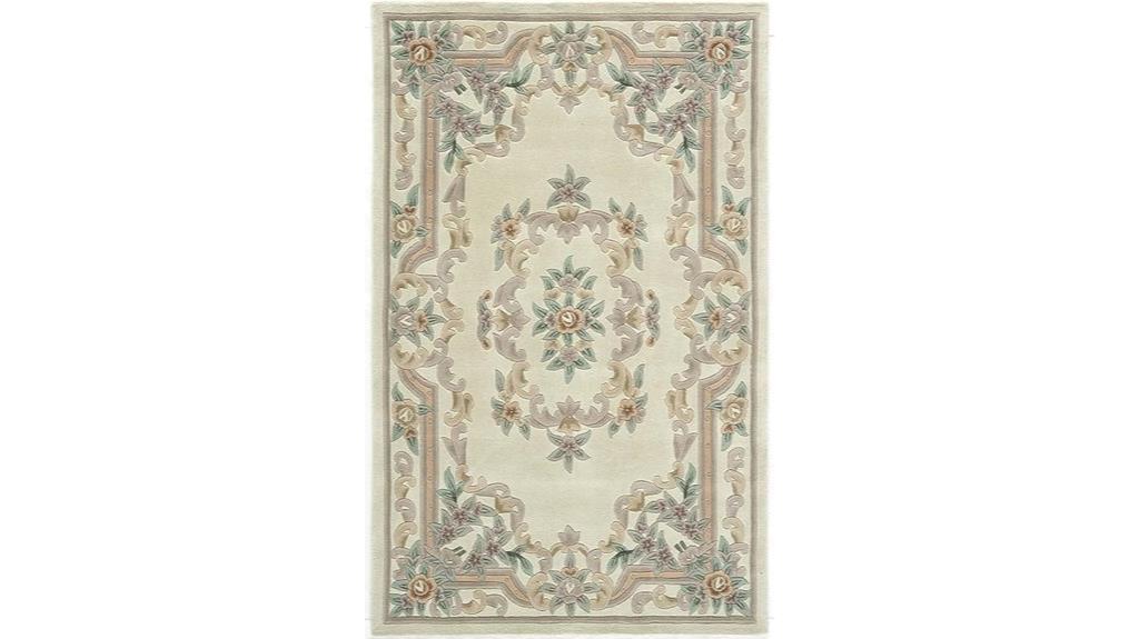 ivory wool hand tufted rug