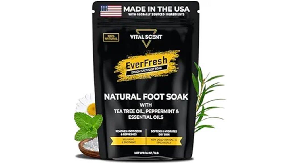 large bottle of foot soak