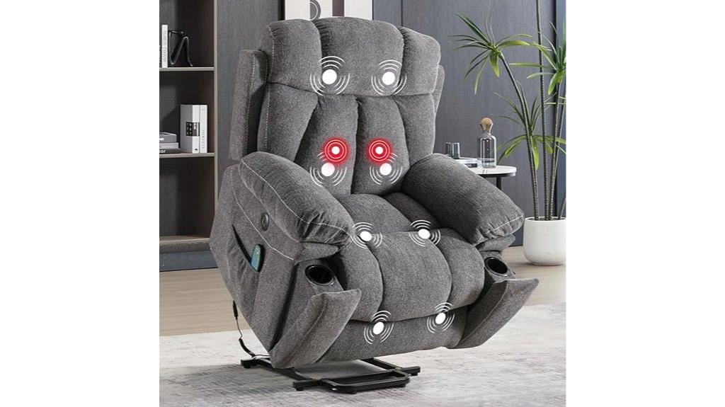 large recliner with massage