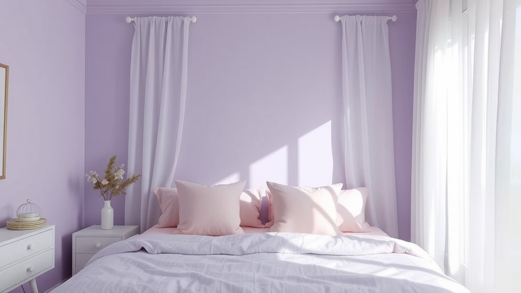 lavender pastels promote relaxation