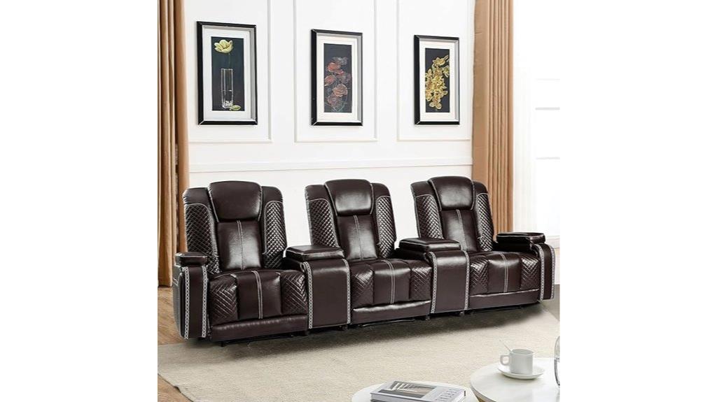leather recliner theater chairs