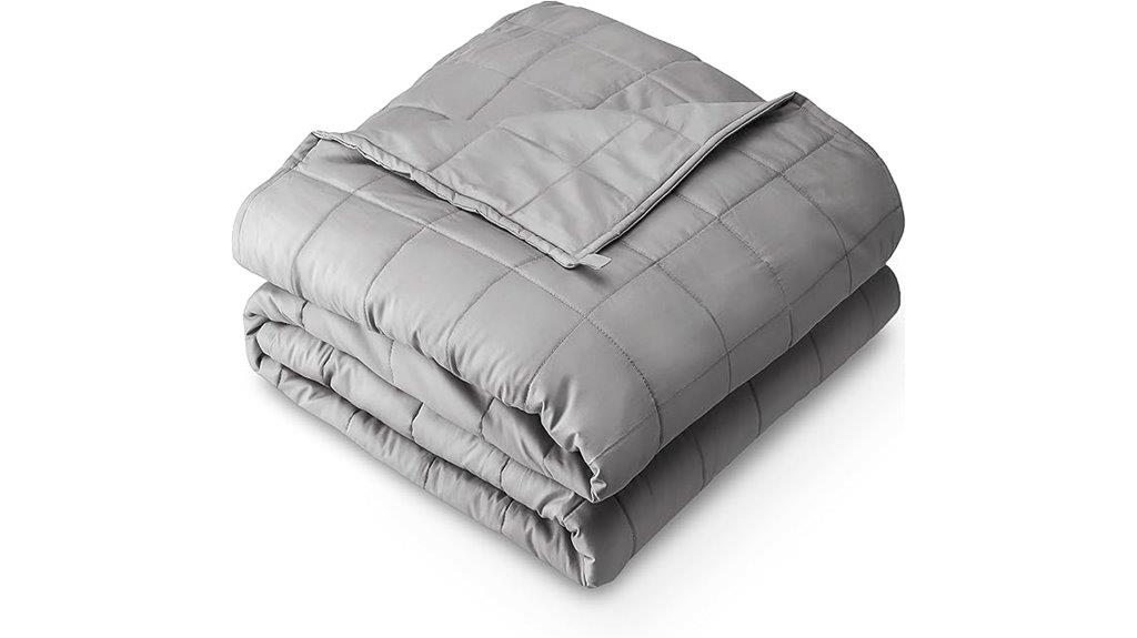 light grey cotton blanket