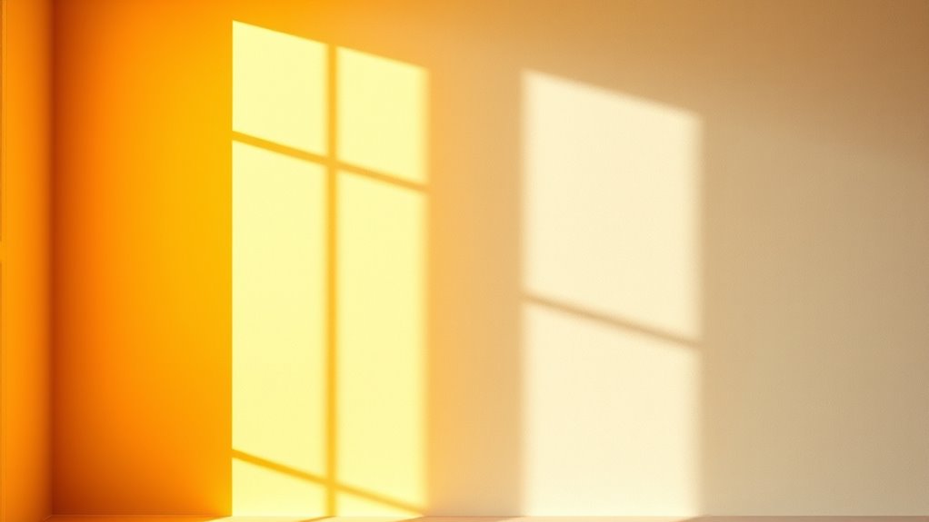 lighting changes affect wall colors
