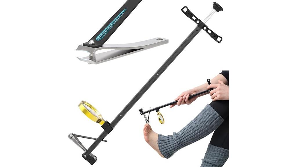 long handle magnifier clippers