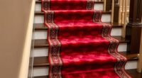 luxury durable silk stair carpets