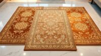 luxury metallic silk carpets