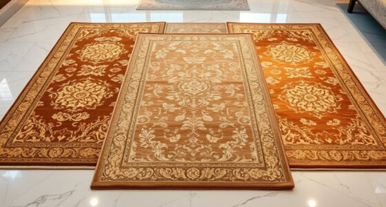 luxury metallic silk carpets