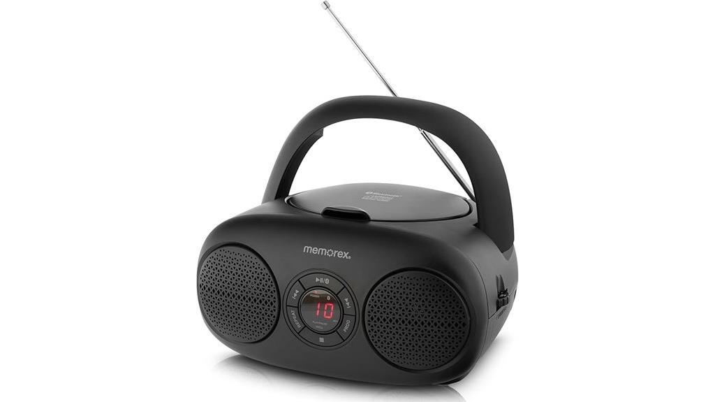 memorex cd player radio