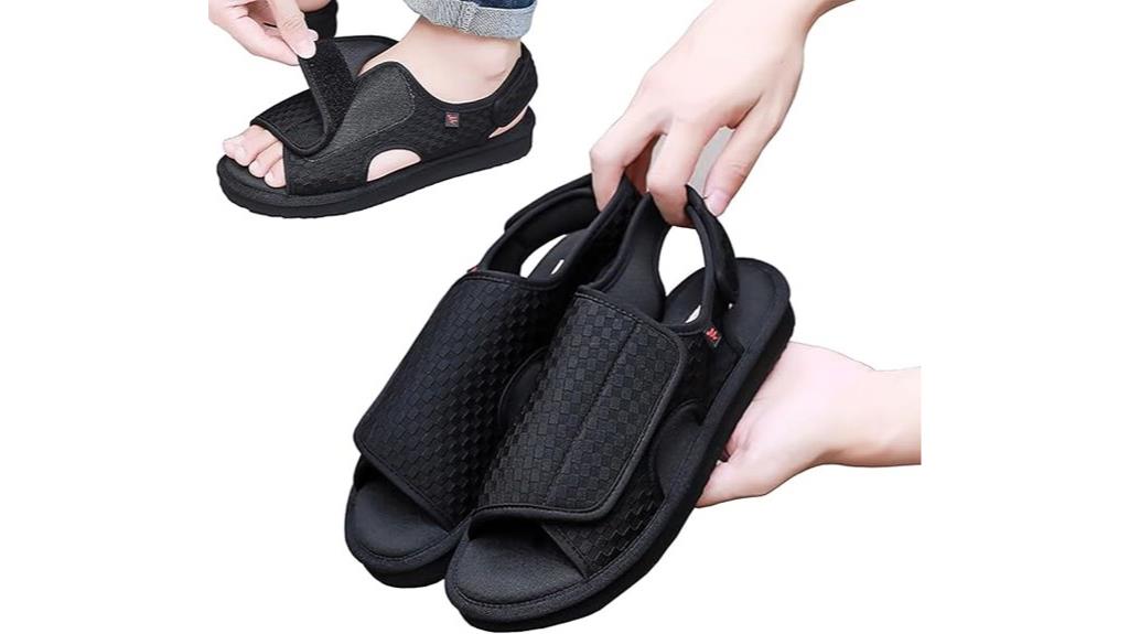 men s diabetic swollen foot sandals