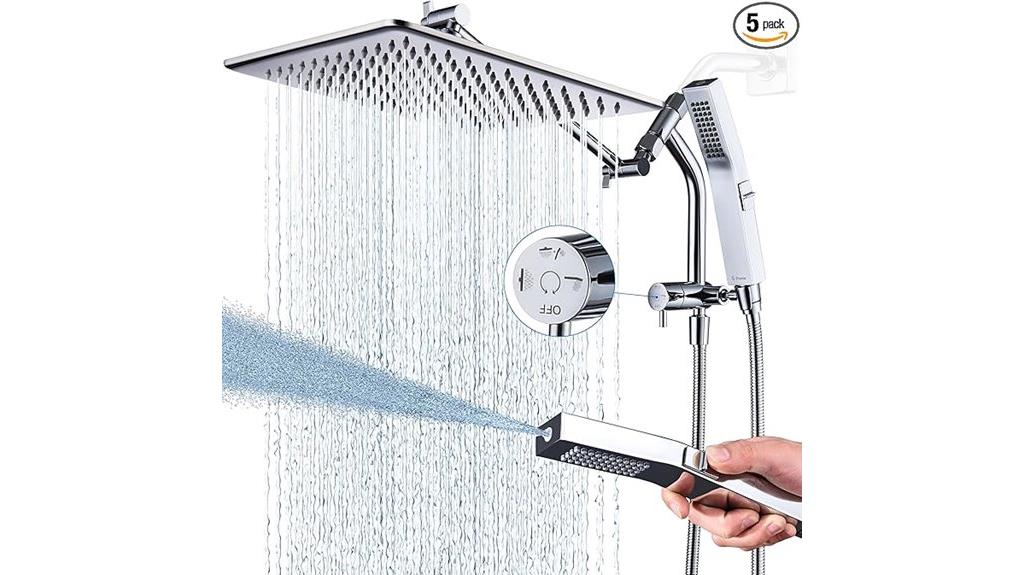 metal rain shower head