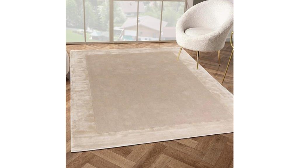 modern natural wool rug