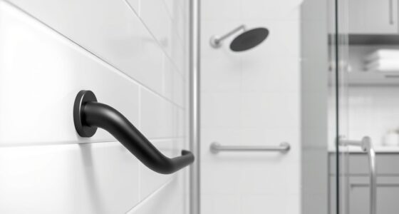 modern stylish bathroom grab bars