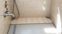 no threshold shower construction