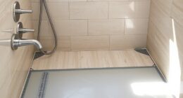 no threshold shower construction