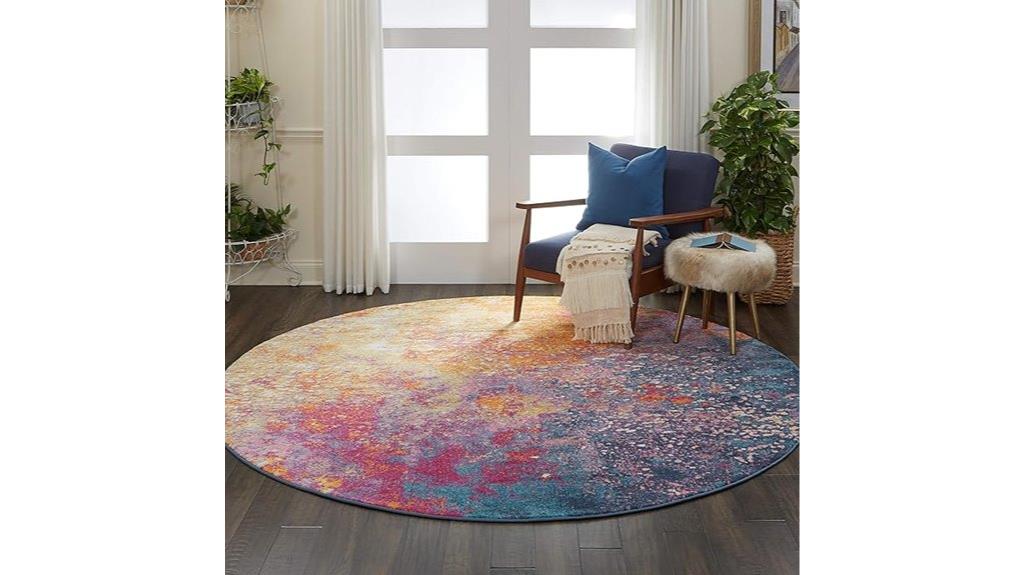nourison sunburst round rug