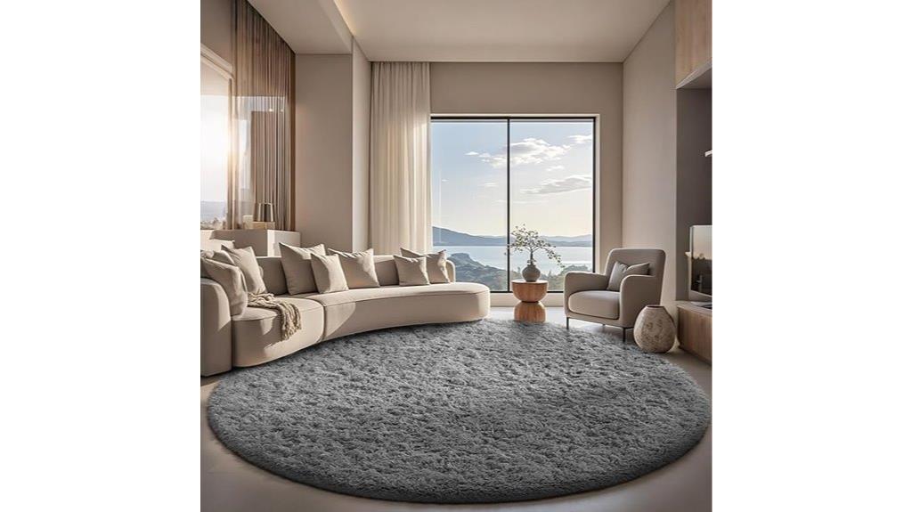 ophanie grey shag rug