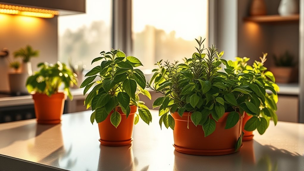 optimal herb lighting conditions