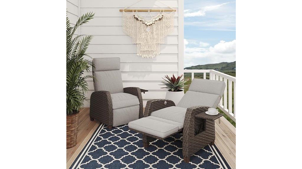 outdoor reclining lounge chair