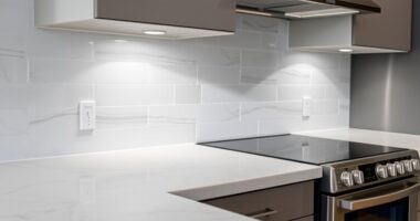 peel and stick backsplash update