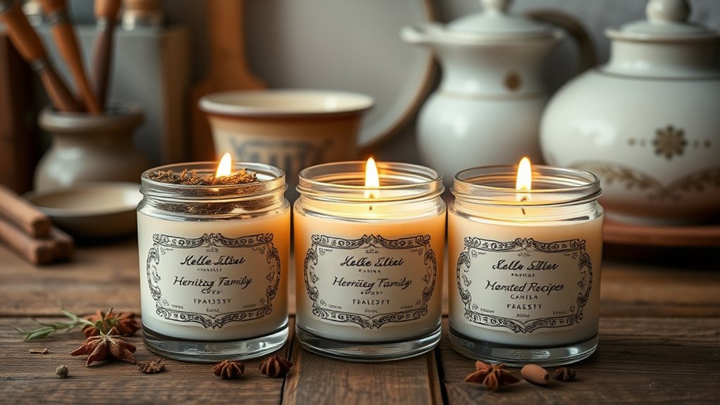 personalize heritage candle symbols