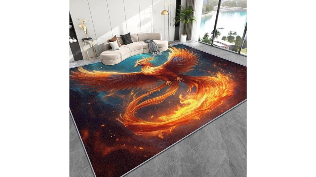 phoenix bird rug