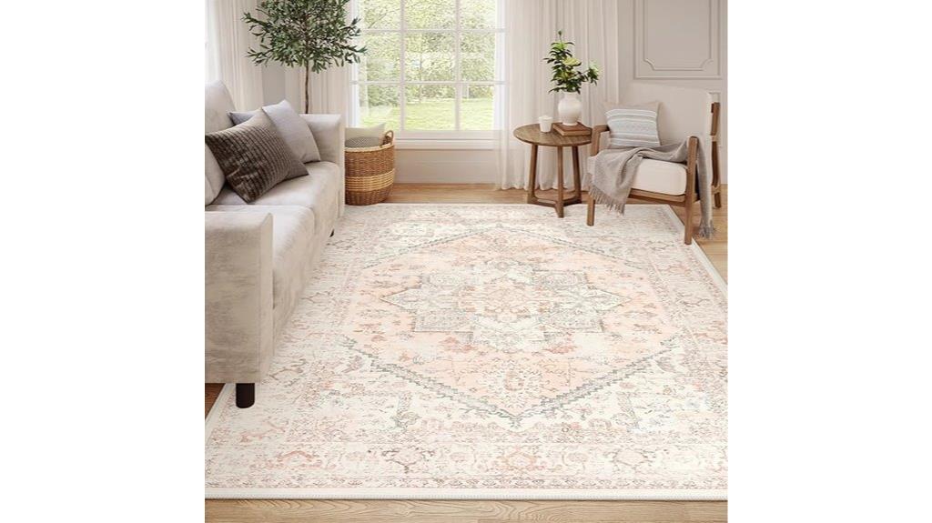 pink floral oriental rug