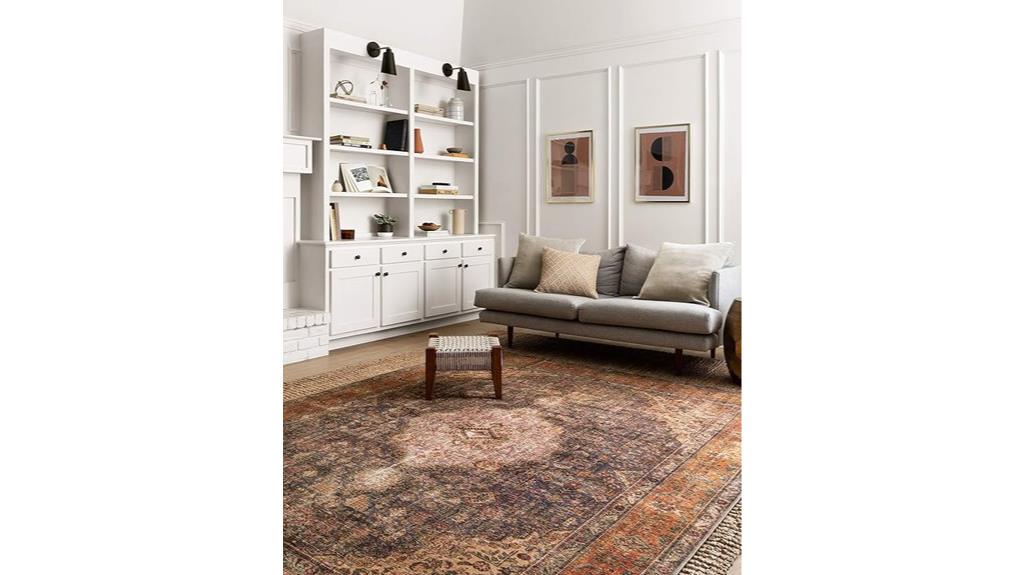 plum multi 7x9 rug